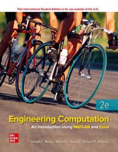 Beispielbild fr Engineering Computation: An Introduction Using MATLAB and Excel zum Verkauf von GF Books, Inc.