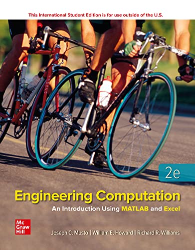 Stock image for Engineering Computation: An Introduction Using MATLAB and Excel for sale by Grumpys Fine Books