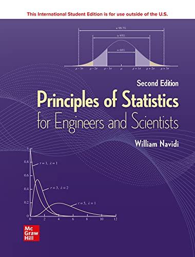 Stock image for Principles of Statistics for Engineers and Scientists for sale by Books Unplugged
