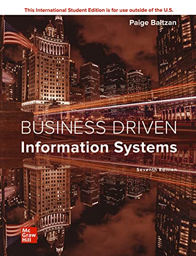 Imagen de archivo de Business Driven Information Systems a la venta por Zoom Books Company