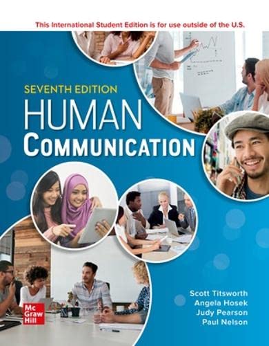 Stock image for ISE Human Communication for sale by Blackwell's