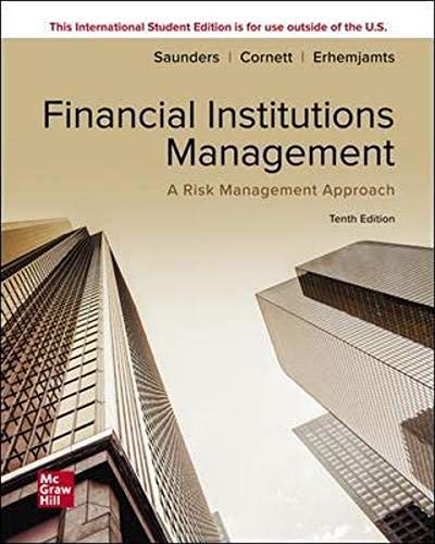 Stock image for ISE Financial Institutions Management: A Risk Management Approach (ISE HED IRWIN FINANCE) for sale by BGV Books LLC