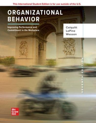 9781260571509: ISE Organizational Behavior: Improving Performance and Commitment in the Workplace