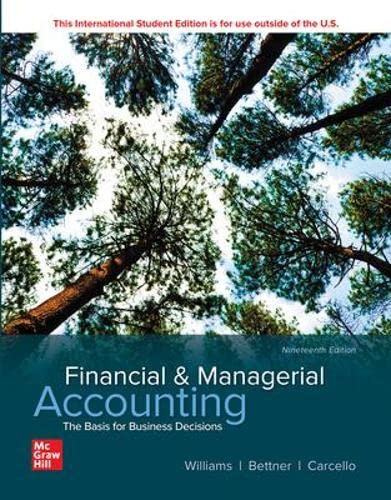 Stock image for ISE Financial Managerial Accounting (ISE HED IRWIN ACCOUNTING) for sale by Byrd Books