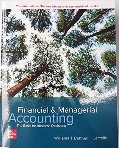 Stock image for ISE Financial Managerial Accounting (ISE HED IRWIN ACCOUNTING) for sale by Byrd Books