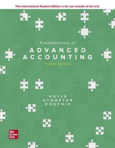 9781260575927: ISE Fundamentals of Advanced Accounting