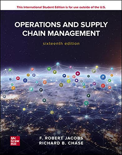 Imagen de archivo de ISE Operations and Supply Chain Management (ISE HED IRWIN OPERATIONS/DEC SCIENCES) a la venta por GF Books, Inc.