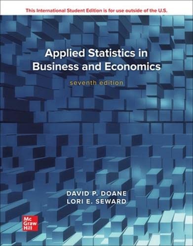 Imagen de archivo de ISE Applied Statistics in Business and Economics a la venta por Byrd Books