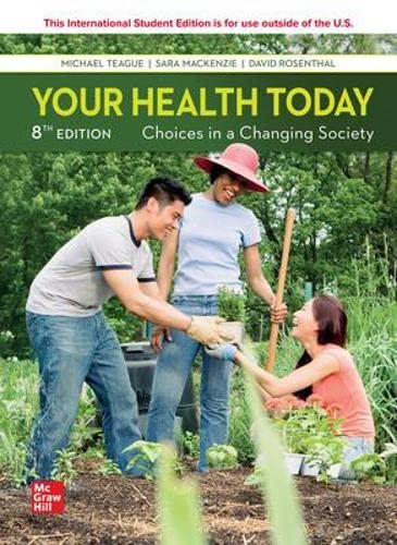 9781260598148: Your Health Today: Choices in a Changing Society ISE (Paperback)