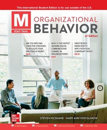 9781260598155: M: Organizational Behavior ISE