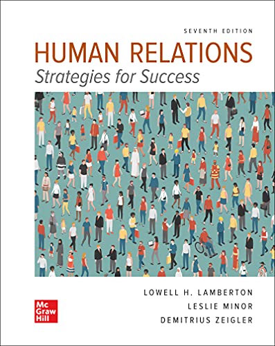 Beispielbild fr Human Relations zum Verkauf von Textbooks2go