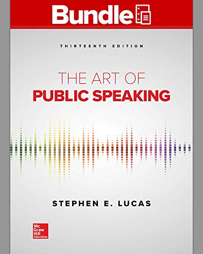 Stock image for GEN COMBO LOOSELEAF THE ART OF PUBLIC SPEAKING; CONNECT Access Card for sale by HPB-Red