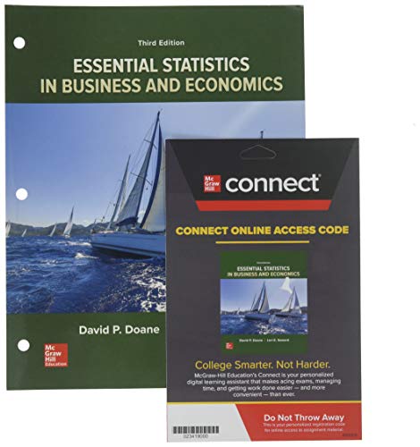 Beispielbild fr GEN COMBO ESSENTIAL STATISTICS IN BUSINESS & ECONOMICS; CONNECT Access Card zum Verkauf von SGS Trading Inc