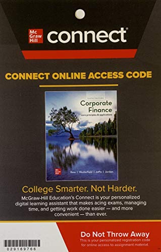 Stock image for Connect Access Card for Corporate Finance: Core Principles & Applications for sale by Bookseller909