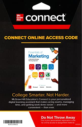 Imagen de archivo de Essentials of Marketing - Connect Access - (17th edition) a la venta por A Team Books