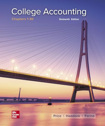 9781260780277: Loose Leaf for College Accounting Chapters 1-30