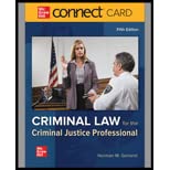 Stock image for Connect Access Code for Criminal Law for the Criminal Justice Professional, 5th Edition for sale by Campus Bookstore