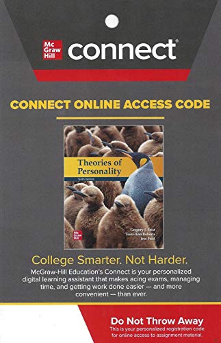 Imagen de archivo de CONNECT Access Card for Theories of Personality 10th Edition a la venta por Facetextbooks