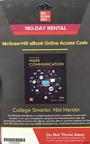 Stock image for Access Card for Introduction to Mass Communication: Media Literacy and Culture 10th Ed for sale by Textbooks_Source