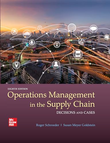 Imagen de archivo de Loose Leaf for Operations Management in the Supply Chain: Decisions and Cases a la venta por Better World Books