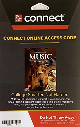 Stock image for Connect Access Card for Music: An Appreciation, Brief 10th Edition for sale by Facetextbooks