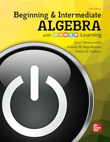 Stock image for Loose Leaf Beginning Intermediate Algebra with POWER Learning, 5e for sale by GoldBooks