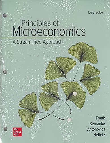 Beispielbild fr Loose-Leaf for Principles of Microeconomics, A Streamlined Approach zum Verkauf von Textbooks2go