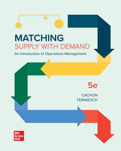 Stock image for Loose-Leaf for Matching Supply with Demand (The Mcgraw-hill Series in Operations and Decision Sciences) for sale by Textbooks_Source