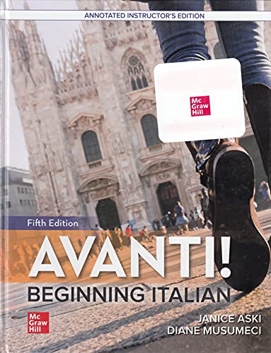 Stock image for Avanti!: Beginning Italian for sale by ThriftBooks-Dallas