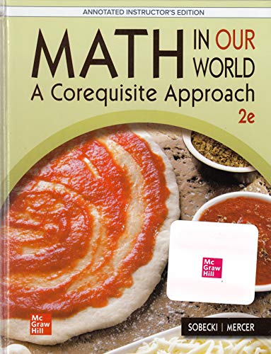 Stock image for Hardcover Math in our World: A Corequisite Approach 2e new teacher Annotated Edition for sale by BooXX in Stock