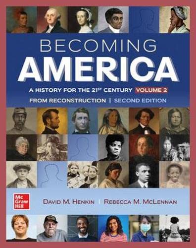 Imagen de archivo de Becoming America, Volume II: From Reconstruction a la venta por BooksRun