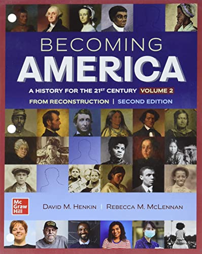 Imagen de archivo de Looseleaf for Becoming America Volume II a la venta por Campus Bookstore