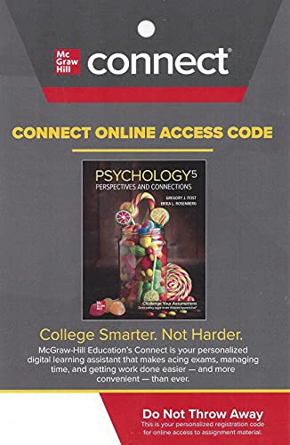 Stock image for Connect Access Card for Psychology: Perspectives & Connections, 5th Edition for sale by Facetextbooks