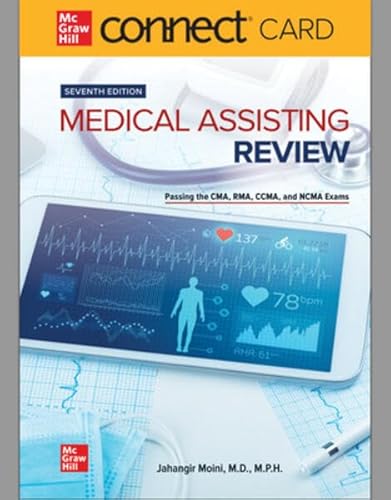 Stock image for Connect Access Card for Medical Assisting Review: Passing The CMA, RMA, and CCMA Exams, 7th Edition for sale by Facetextbooks