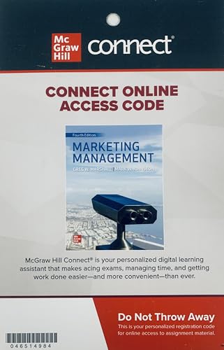 Imagen de archivo de Connect Access Card for Marketing Management 4th Edition a la venta por BooksRun