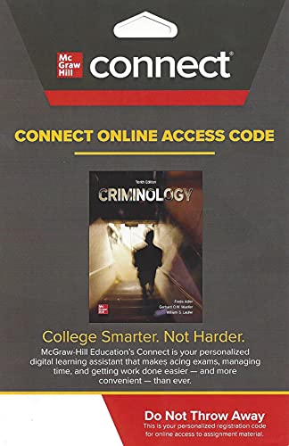 Stock image for Connect Access Card for Criminology, 10th Edition for sale by Textbooks_Source