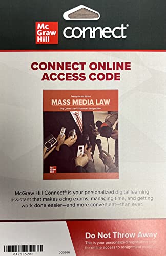 Stock image for Connect Access Card for Mass Media Law for sale by A Team Books