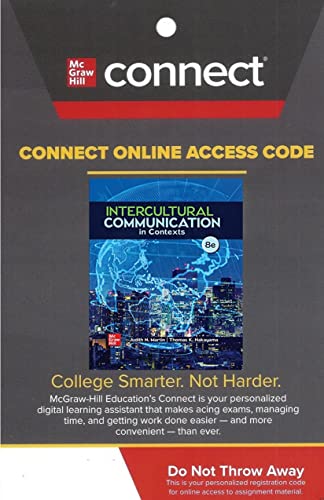 Stock image for CONNECT Standalone Access Card for Intercultural Communication in Contexts 8th Edition for sale by Facetextbooks