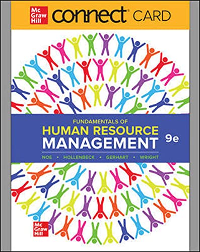 Beispielbild fr Connect Access Card for Fundamentals of Human Resource Management 9th zum Verkauf von Facetextbooks