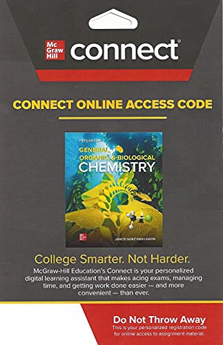 Stock image for Connect Access Card for General, Organic, & Biological Chemistry, 5th Edition for sale by Facetextbooks