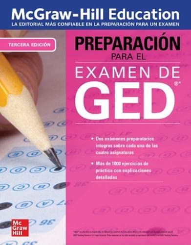 Stock image for McGraw-Hill Education Preparacion para el Examen de GED, Tercera edicion (Spanish Edition) for sale by Russell Books