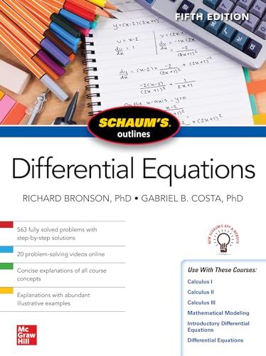 Stock image for Schaum's Outline of Differential Equations, Fifth Edition (Schaum's Outlines) for sale by BooksRun