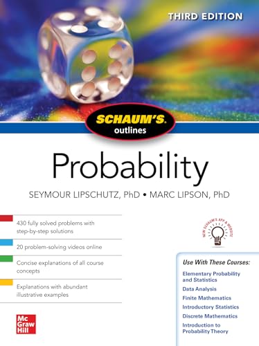 Stock image for Schaum's Outline of Probability, Third Edition (Schaum's Outlines) for sale by Books Unplugged