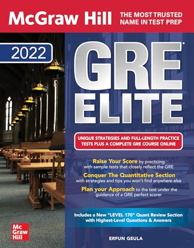 Stock image for McGraw Hill GRE Elite 2022 for sale by Better World Books