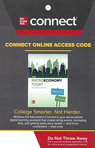 Imagen de archivo de Connect Access Card for The Micro Economy Today, 16th Edition a la venta por Greenway