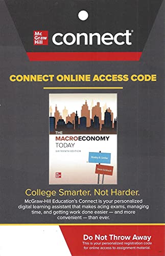 Imagen de archivo de Connect Access Card for The Macro Economy Today, 16th Edition a la venta por Facetextbooks