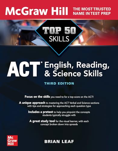 Stock image for Top 50 ACT English, Reading, and Science Skills, Third Edition for sale by ThriftBooks-Dallas
