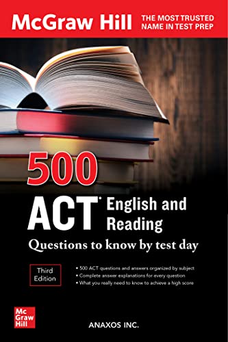 Imagen de archivo de 500 ACT English and Reading Questions to Know by Test Day, Third Edition (Mcgraw Hill's 500 Questions to Know by Test Day) a la venta por BooksRun