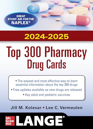 Beispielbild fr McGraw Hill's 2024/2025 Top 300 Pharmacy Drug Cards zum Verkauf von Monster Bookshop