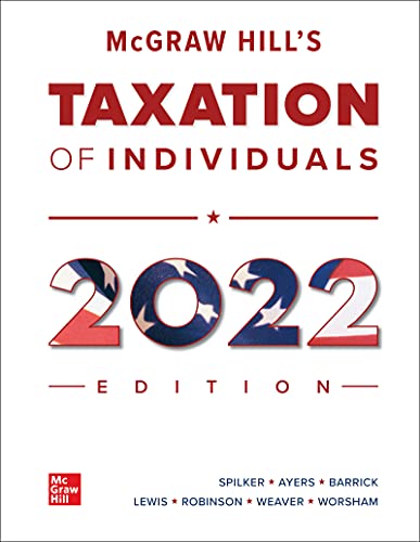 Imagen de archivo de Loose Leaf for McGraw-Hill's Taxation of Individuals 2022 Edition a la venta por BooksRun